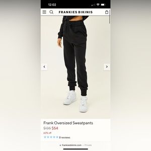 Black frankies bikinis sweatpants